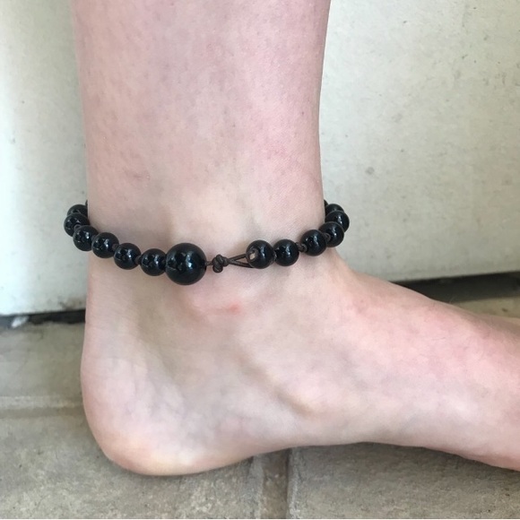 Black pearl anklet - Picture 3 of 6